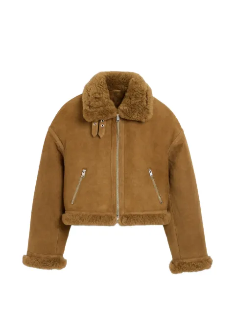 AMI Paris Sheep shearling aviator jacket