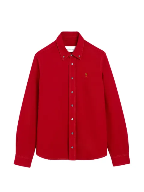 AMI Paris cotton shirt with Ami de Coeur