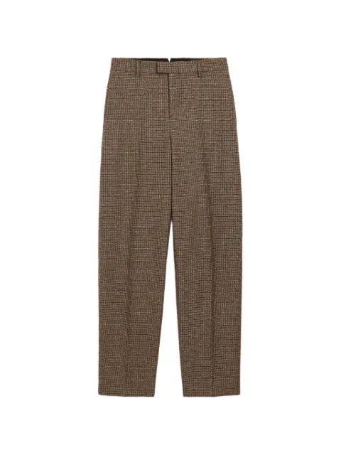 AMI Paris pantalones balloon con motivo pied de poule