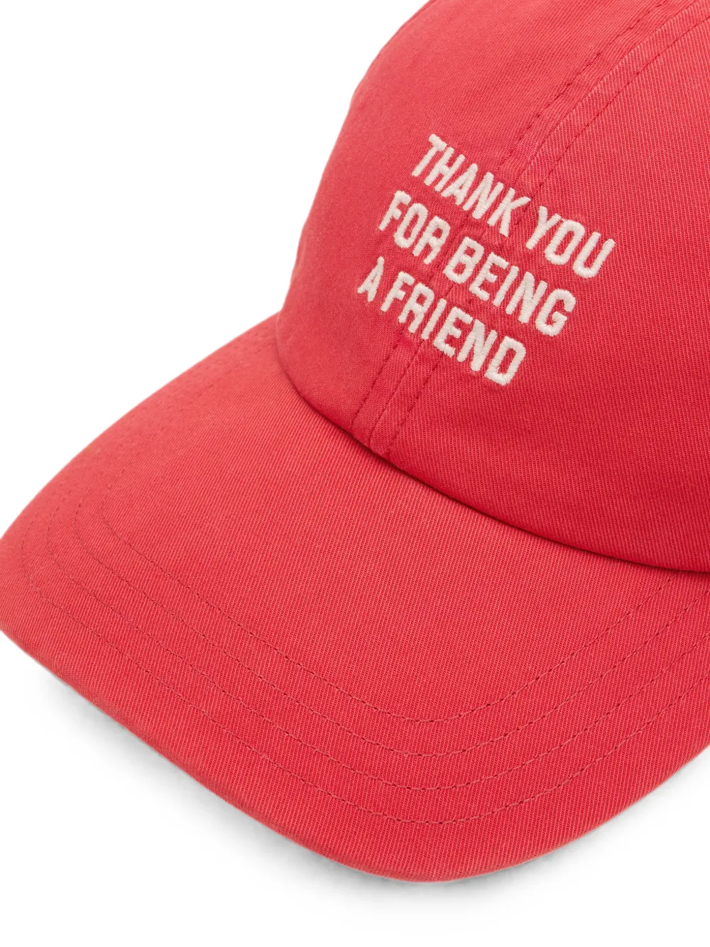 AMI Paris Katoenen 'Thank You For Being A Friend' pet Rood