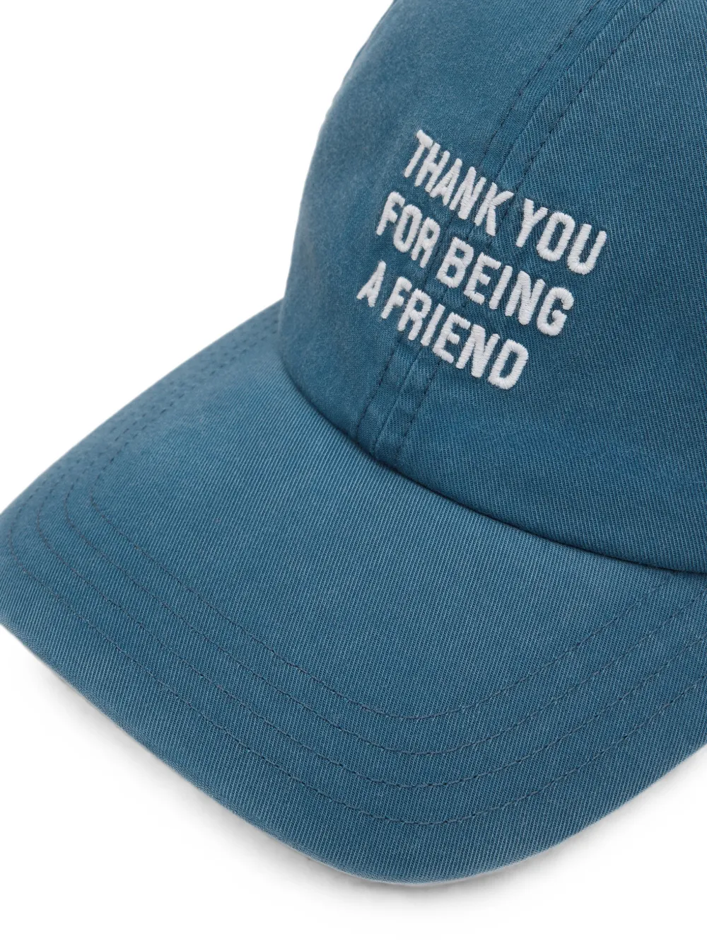 AMI Paris Katoenen 'Thank You For Being A Friend' pet Blauw