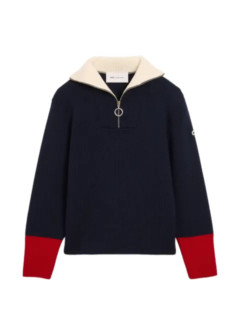 AMI Paris Zipped collar wool sweater
