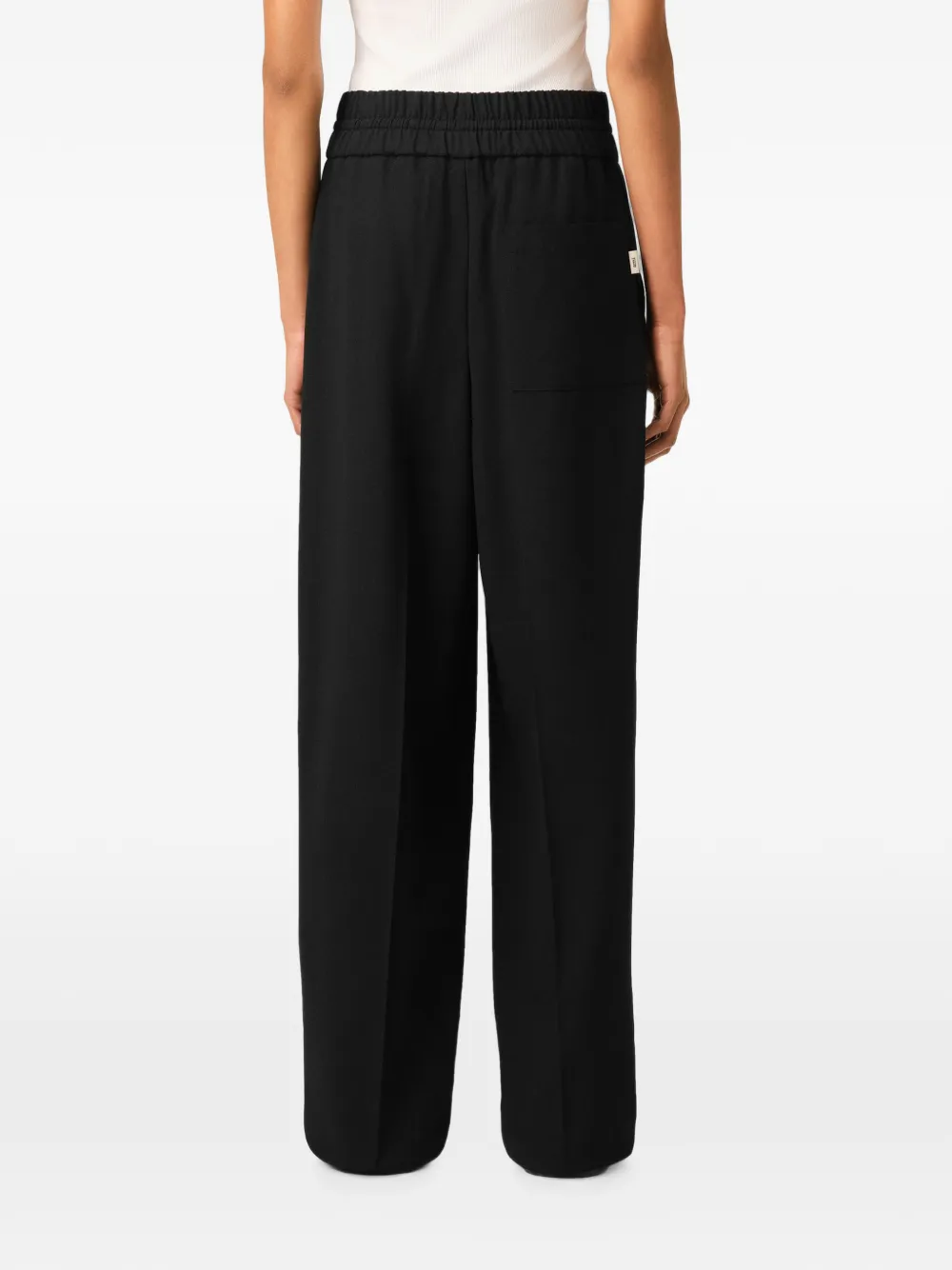 AMI Paris Broek met elastische taille Zwart