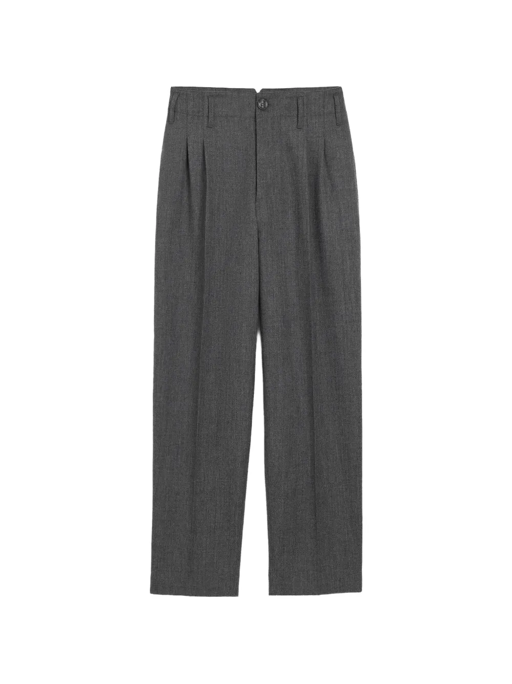 AMI Paris Pantaloni in lana con pieghe - Grigio