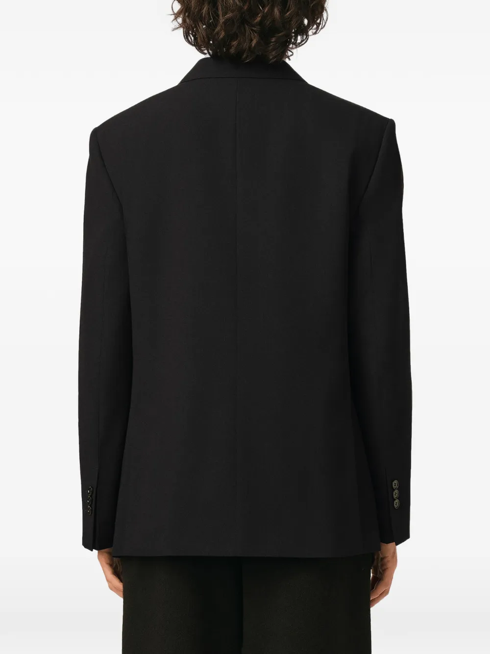 AMI Paris Wollen blazer met enkele rij knopen Zwart