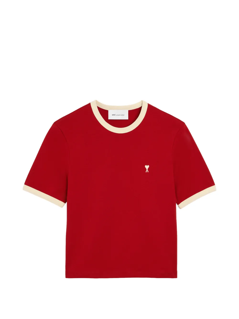 AMI Paris T-shirt Ami de Coeur in cotone - Rosso
