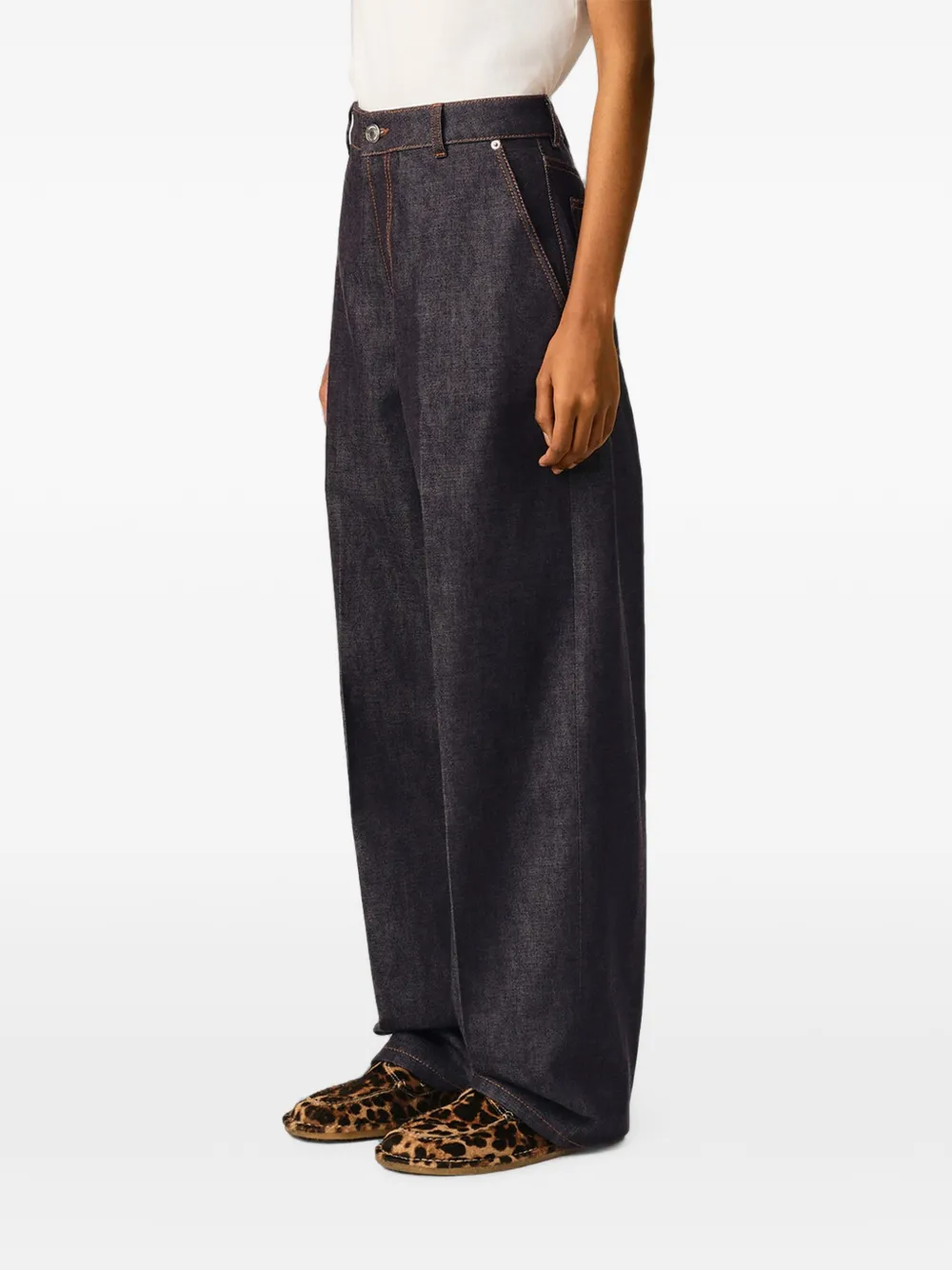 AMI Paris Katoenen ballon-fit jeans Blauw