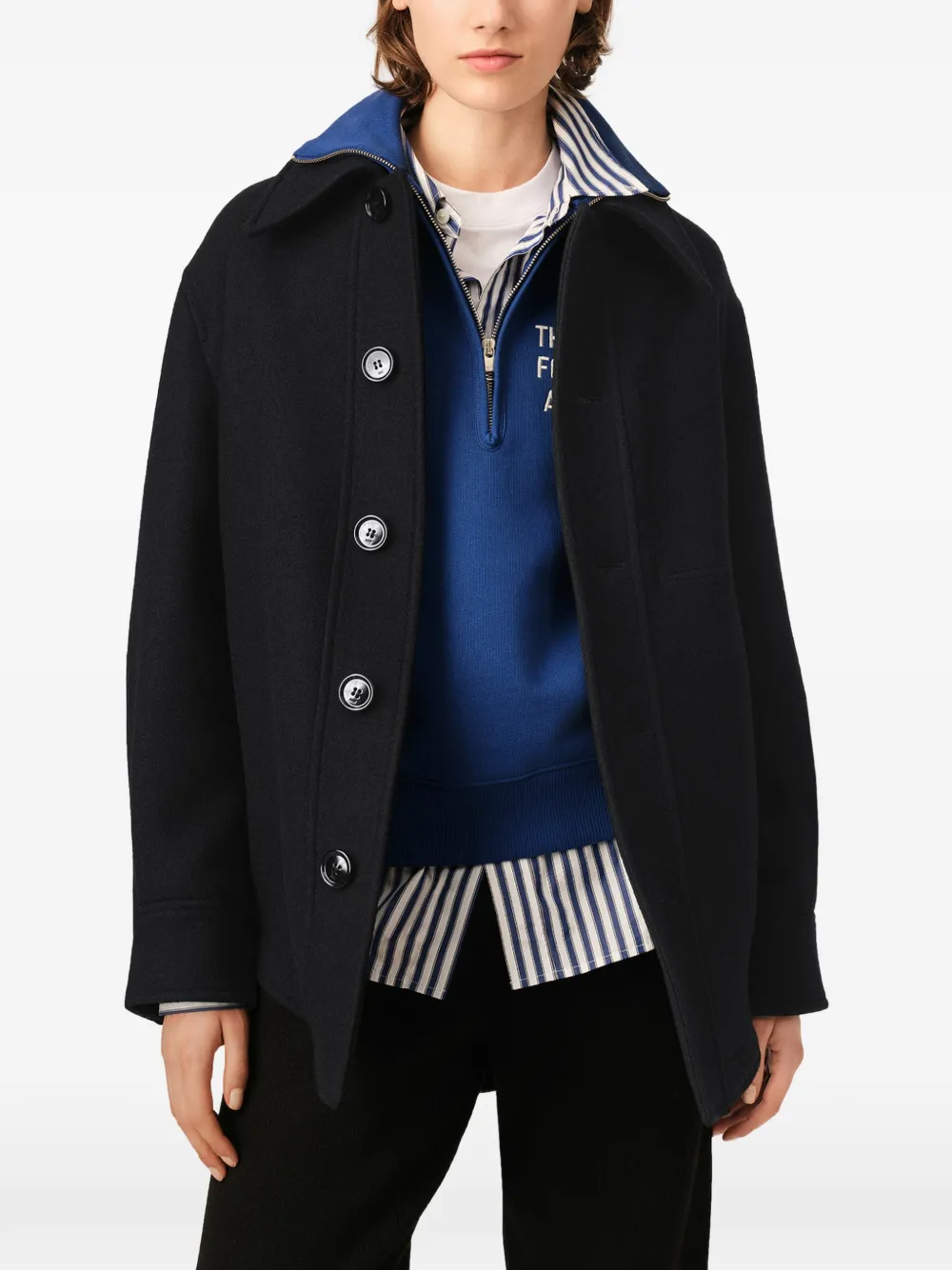 AMI Paris Button-down jack Zwart