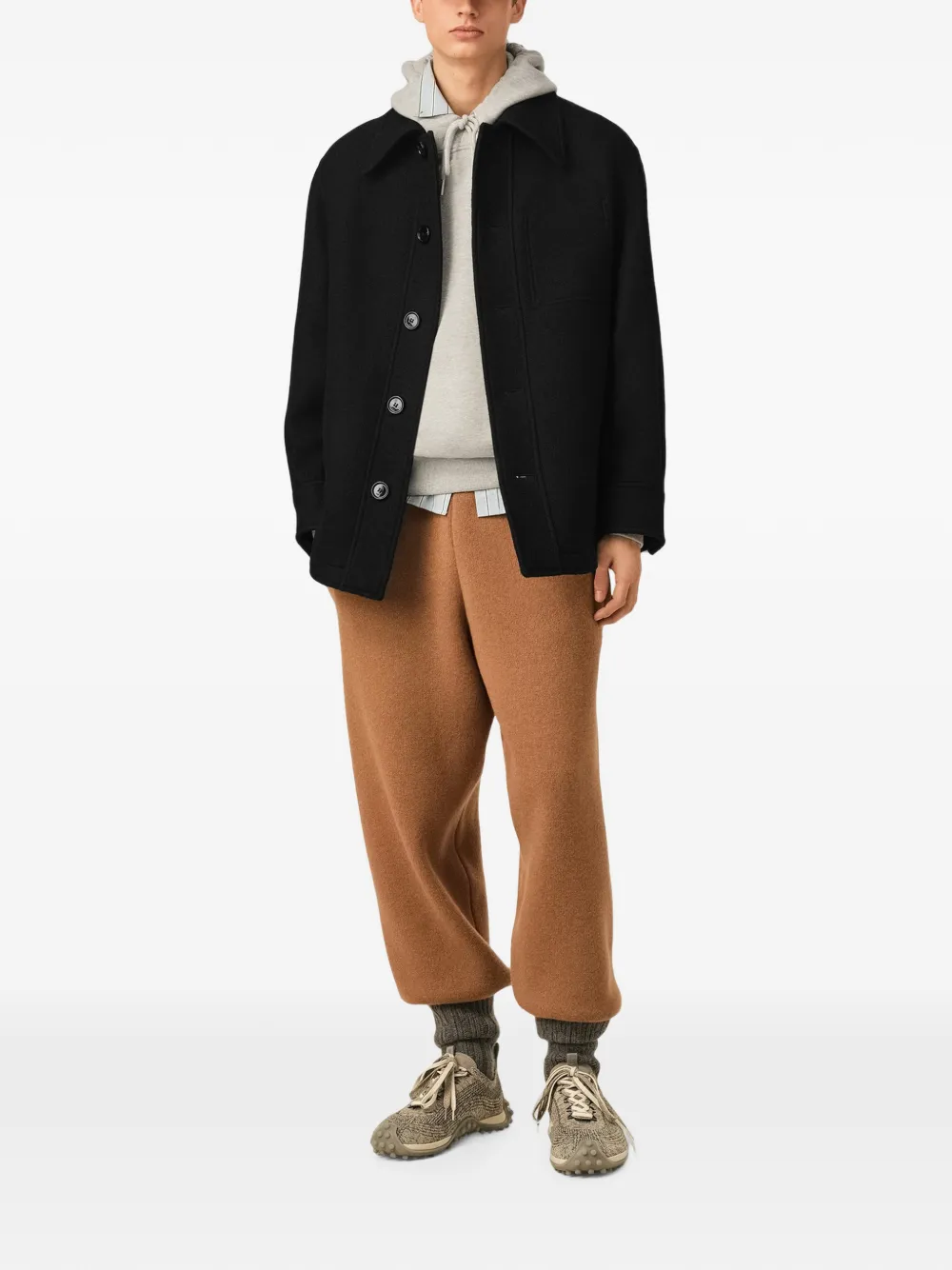 AMI Paris Button-down jack Zwart