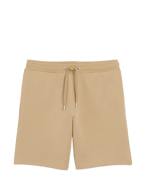 AMI Paris cotton shorts with embossed Ami de Coeur