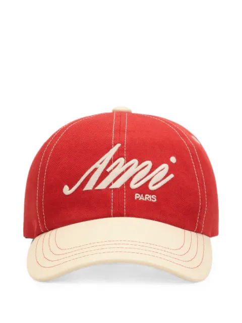 AMI Paris cotton cap with Ami Paris embroidery