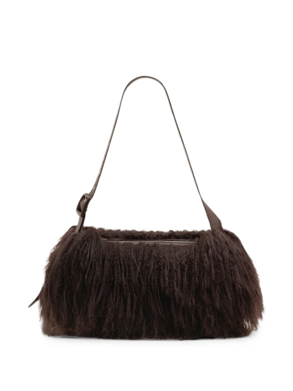 AMI Paris Kleine lamsleren Etienne crossbodytas Bruin