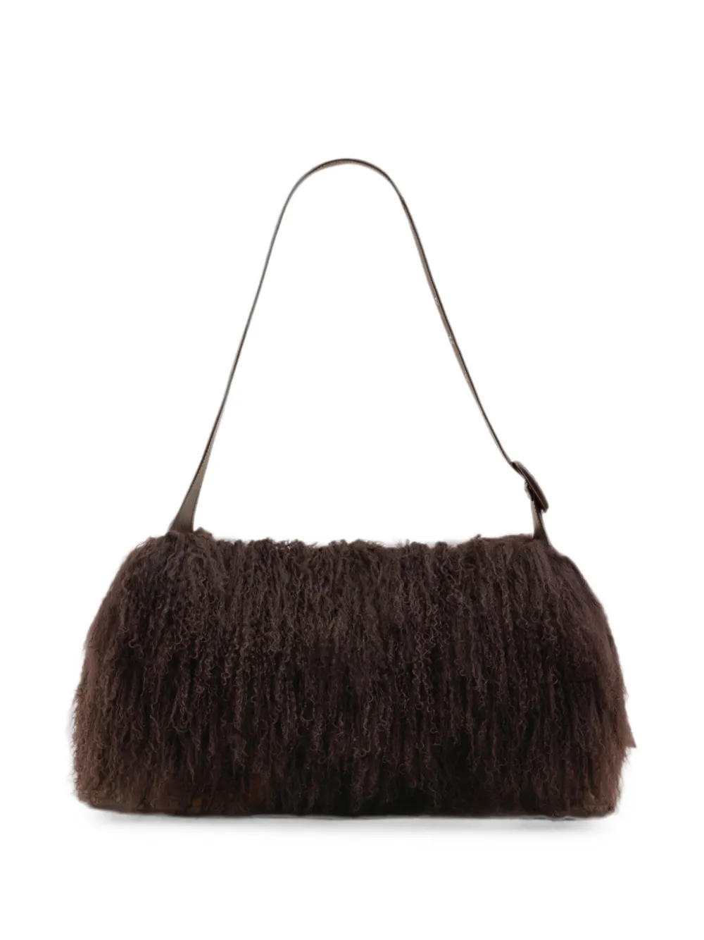 AMI Paris Kleine lamsleren Etienne crossbodytas Bruin