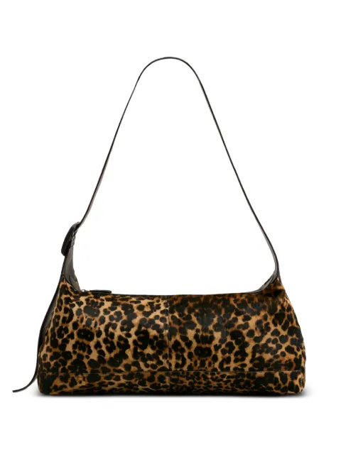 AMI Paris lille Etienne crossbody-taske i kolæder med leopardtryk