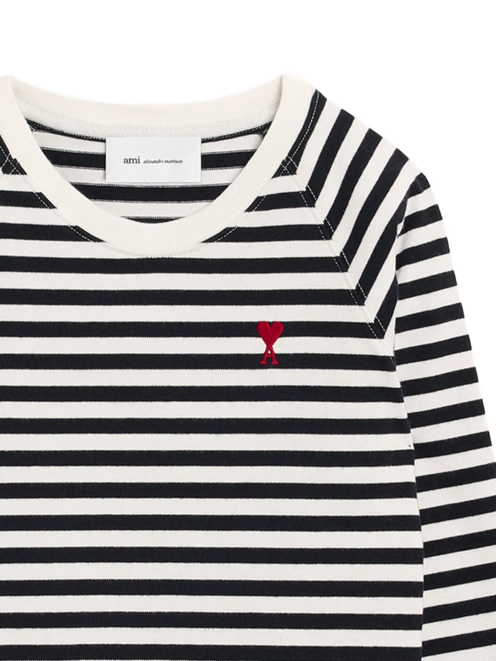 AMI Paris Mariniere katoenen T-shirt met Ami de Coeur Blauw