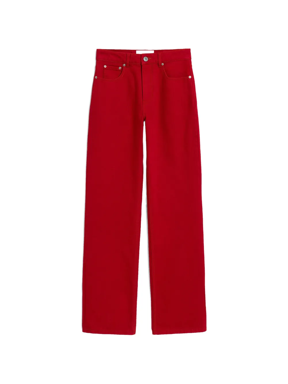 AMI Paris Jeans aus Baumwolle mit weiter Passform - Rot