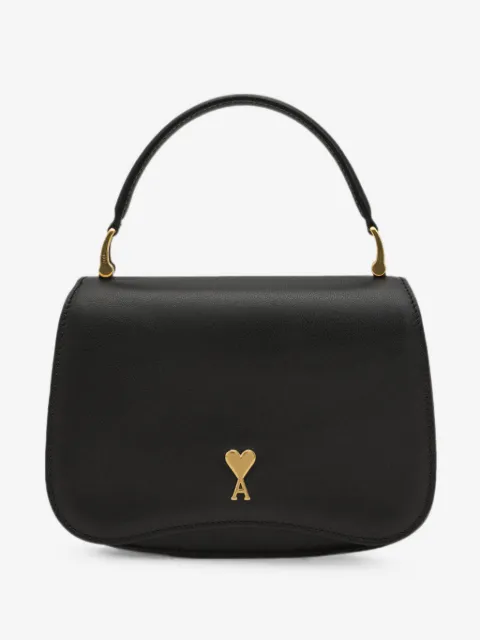 AMI Paris black cowhide leather Paris Paris top handle bag