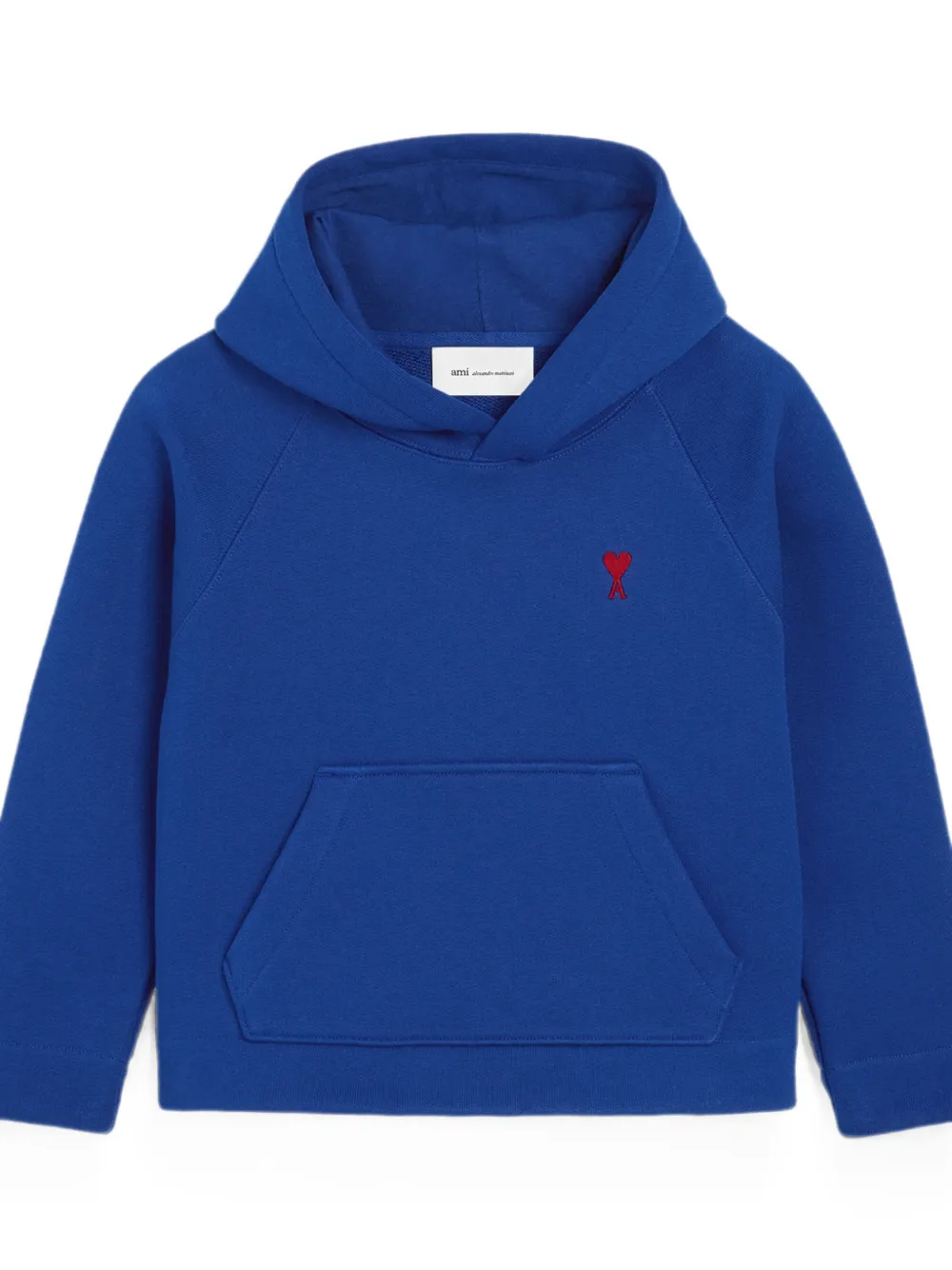AMI Paris Katoenen hoodie met Ami de Coeur Blauw