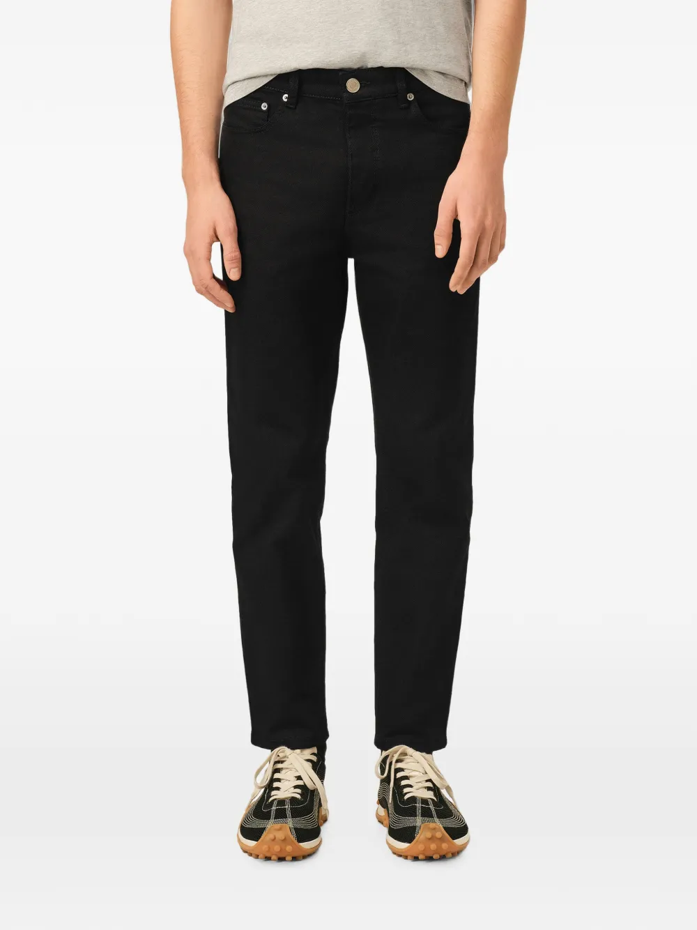 AMI Paris Katoenen jeans met toelopende pijpen Zwart