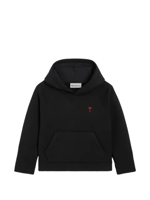AMI Paris cotton hoodie with Ami de Coeur