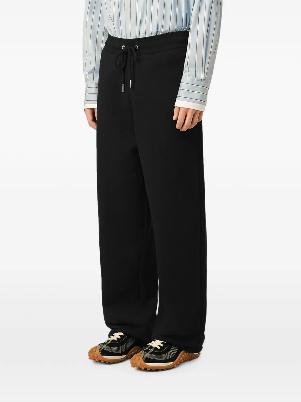 AMI Paris Katoenen trainingsbroek met Ami de Coeur Zwart