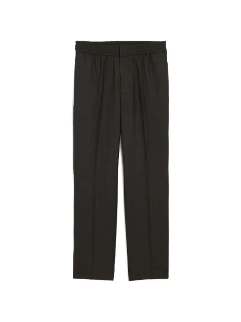 AMI Paris elasticated-waist striped wool trousers