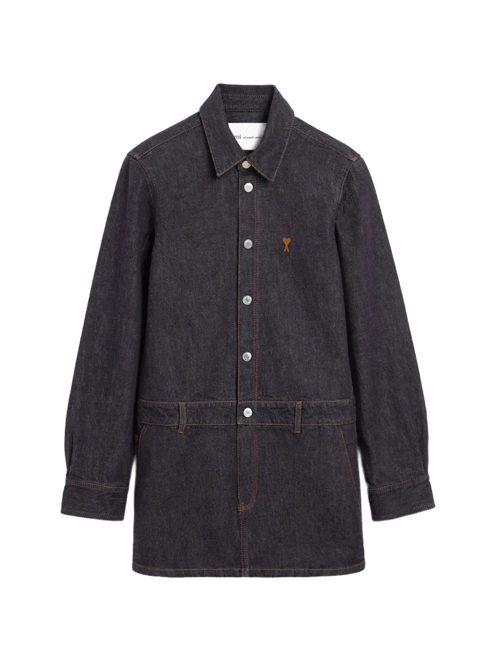 AMI Paris Chemisier denim Ami de Coeur - Blu