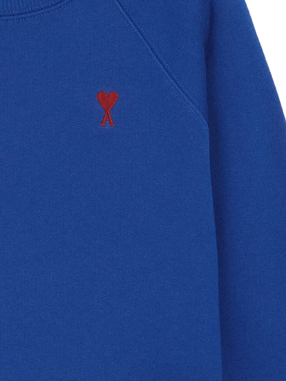 AMI Paris Katoenen sweater met Ami de Coeur Blauw