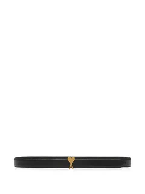 AMI Paris cowhide leather belt 25mm with Ami de Coeur buckle