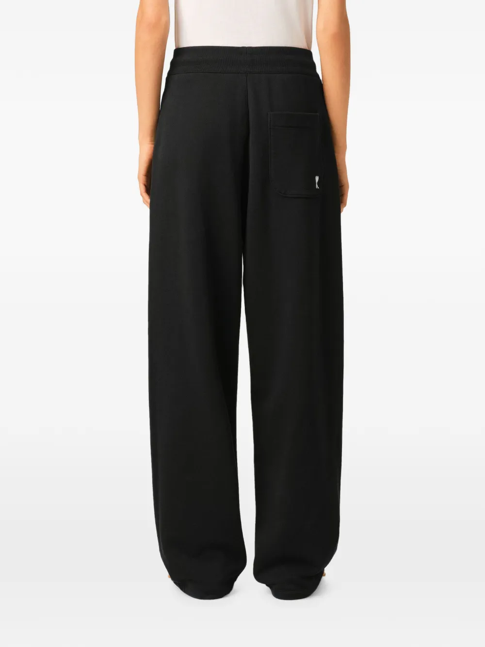 AMI Paris Katoenen trainingsbroek met Ami de Coeur Zwart