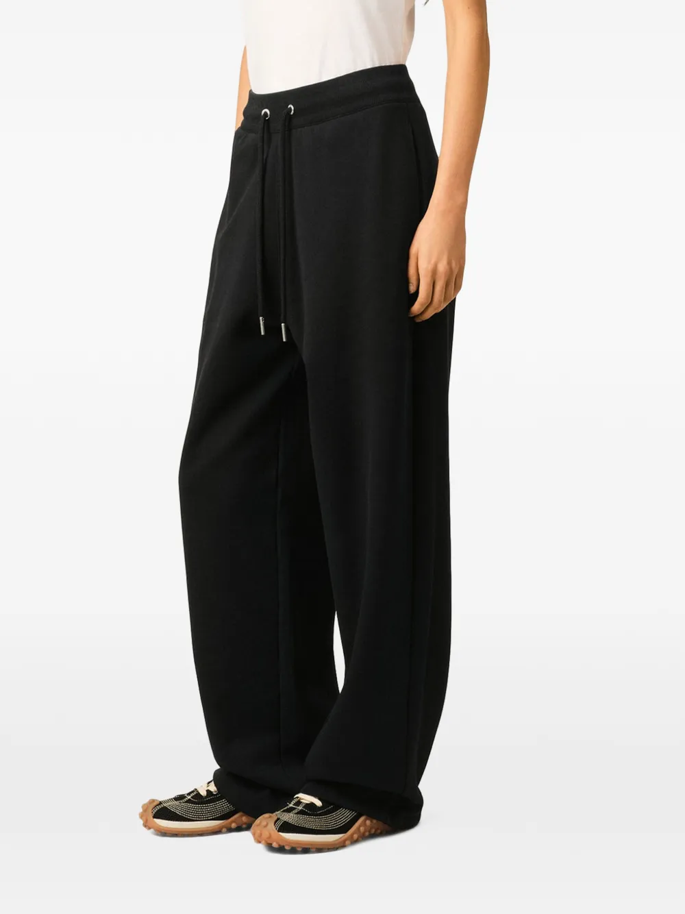 AMI Paris Katoenen trainingsbroek met Ami de Coeur Zwart