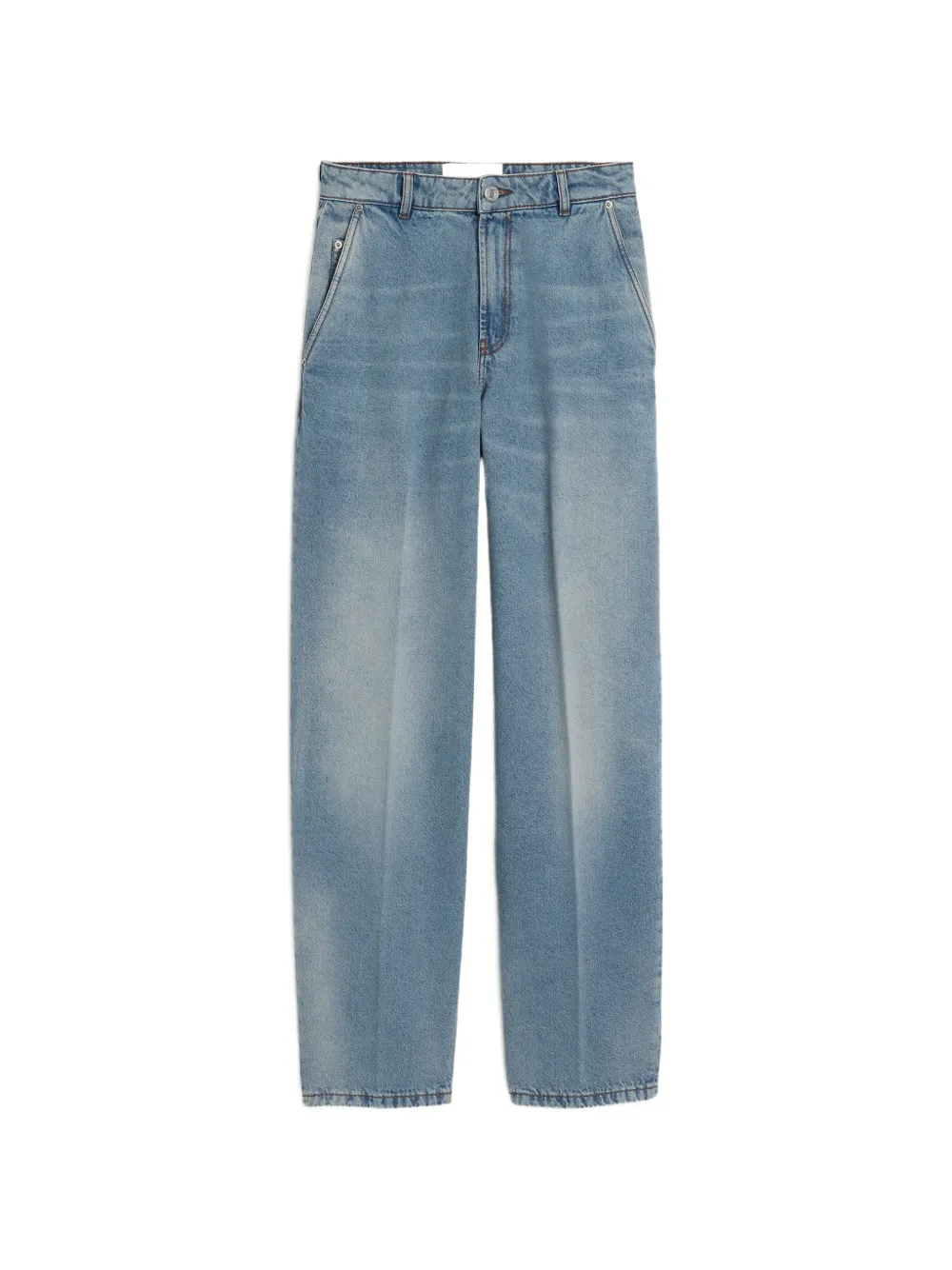Ami Alexandre Mattiussi Balloon-fit Cotton Jeans In Blue