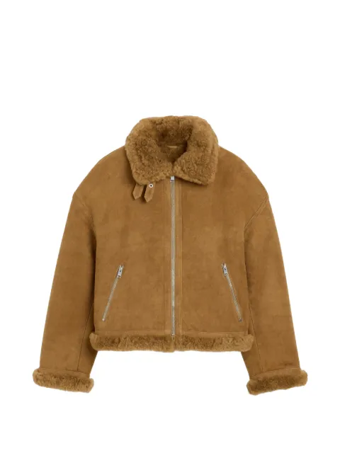 AMI Paris Sheep shearling aviator jacket