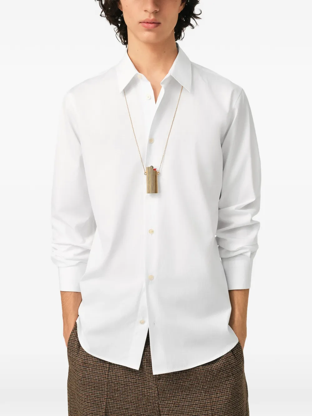 AMI Paris Button-down overhemd Wit