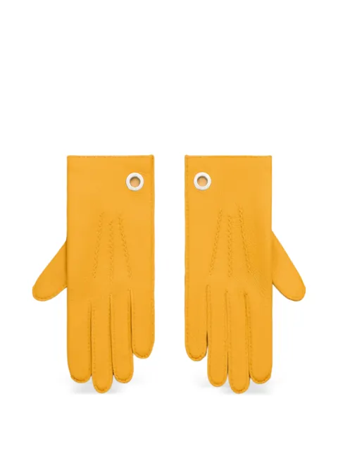 AMI Paris Grained leather gloves