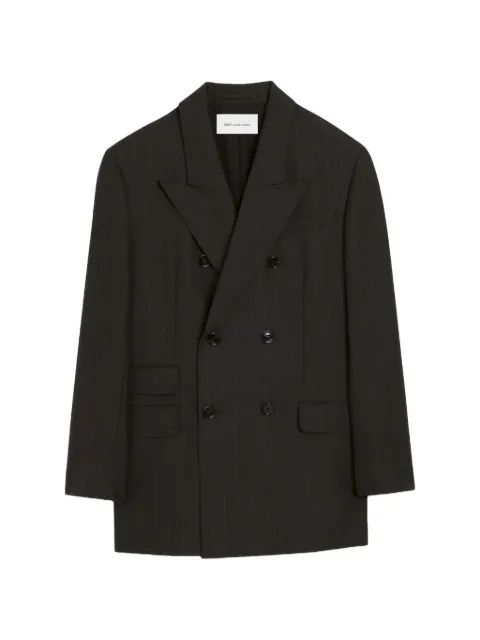 AMI Paris blazer de lana a rayas con doble botonadura