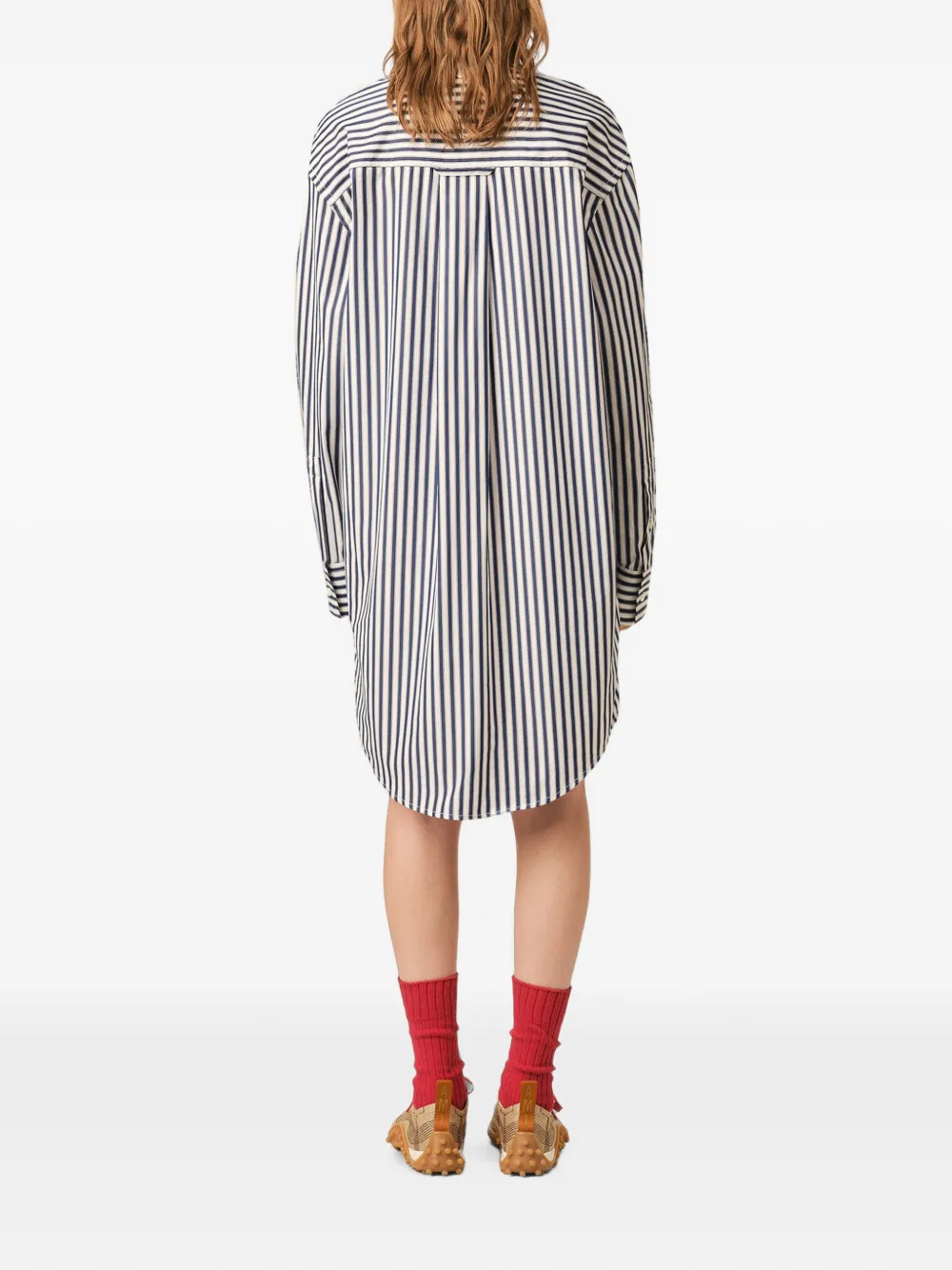 AMI Paris Katoenen tuniekjurk Blauw