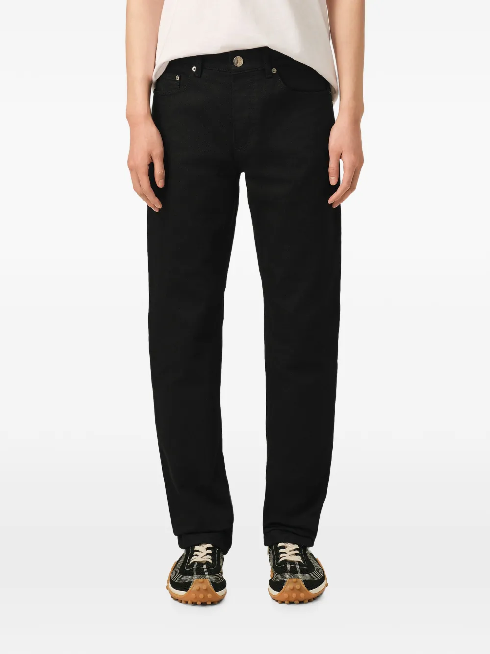 AMI Paris Classic-fit katoenen jeans Zwart