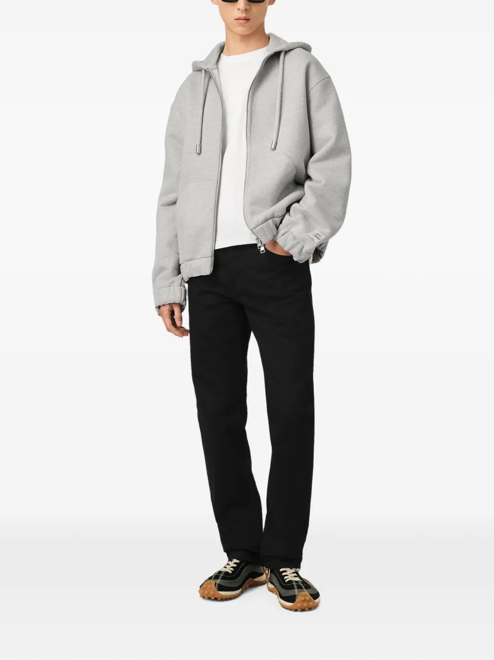 AMI Paris Classic-fit katoenen jeans Zwart