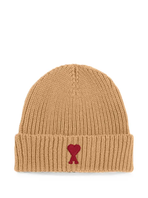 AMI Paris wool beanie with Ami de Coeur