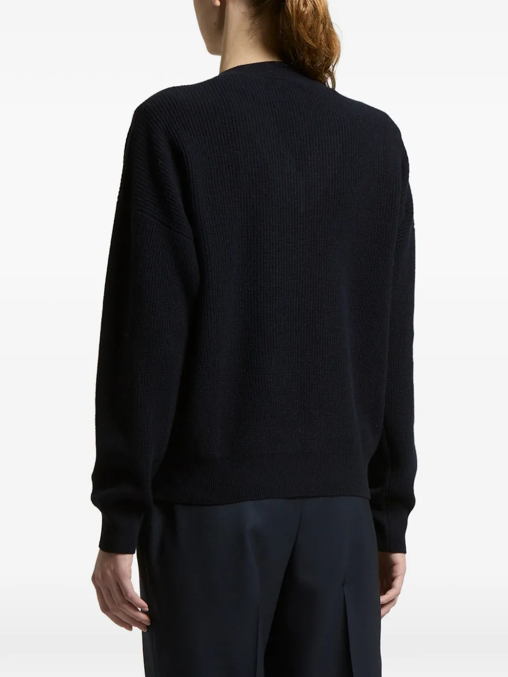 Peserico Ribgebreide trui Blauw