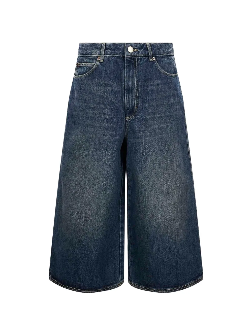 Soeur faded wide-leg shorts - Blu