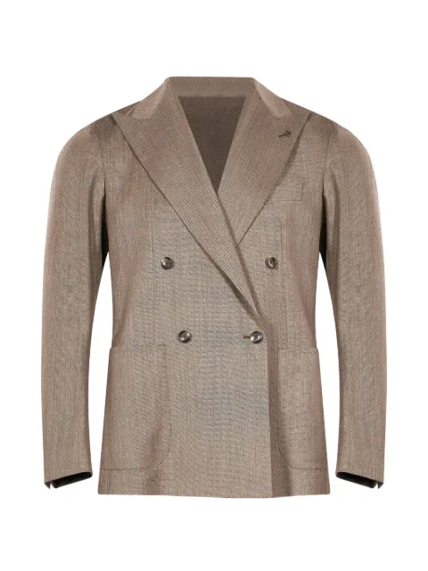 Tagliatore double-breasted peak-lapel suit
