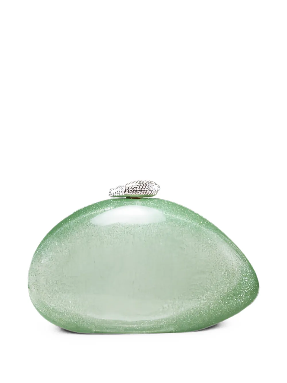 Benedetta Bruzziches Clutch Ariel con cristalli - Verde