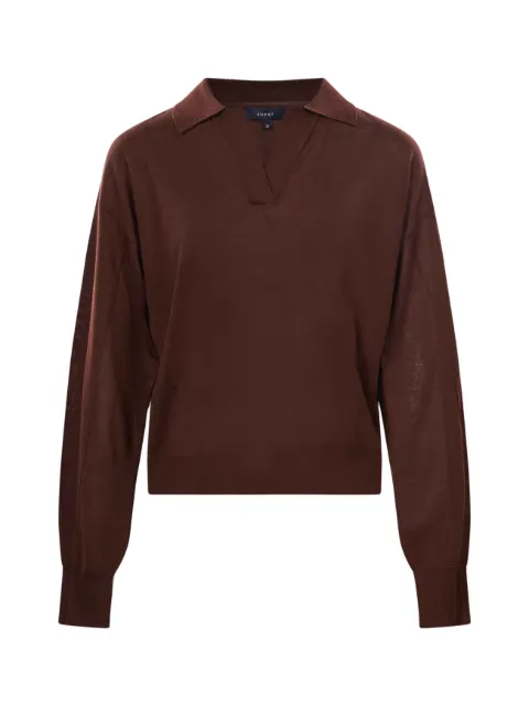 Soeur v-neck long-sleeve sweater