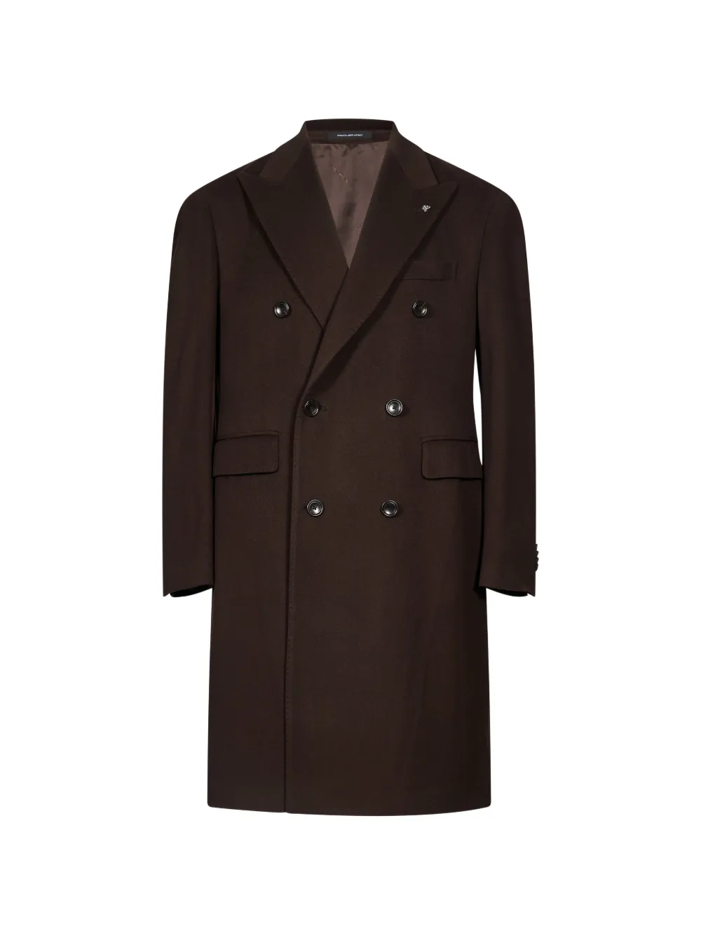 Tagliatore double-breasted peak-lapel coat - Braun
