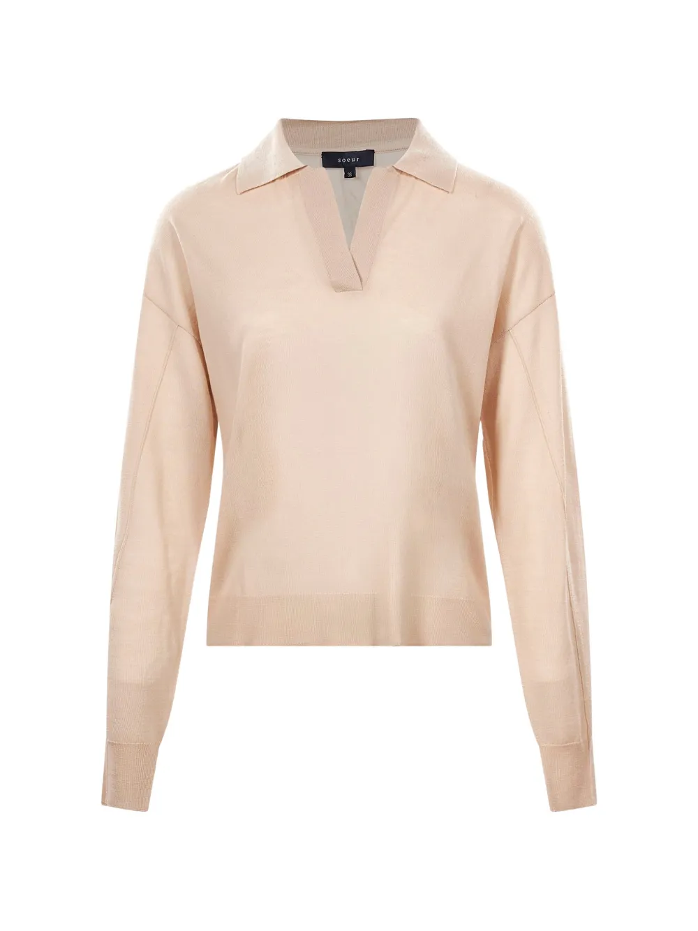 Soeur long-sleeve polo sweater - Toni neutri