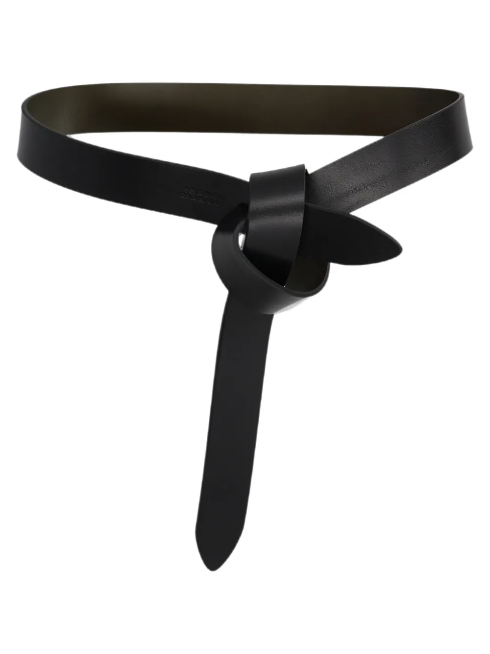 ISABEL MARANT Lecce riem met geknoopt detail Zwart