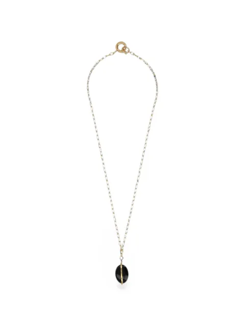 ISABEL MARANT collar de cadena con dije de piedra
