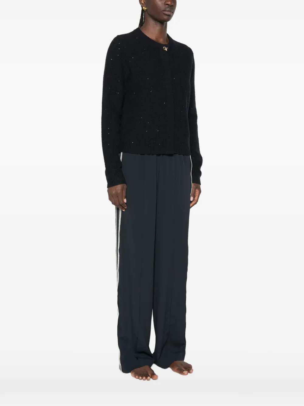 Fabiana Filippi Vest met pailletten Blauw